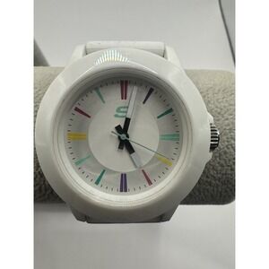 Sketchers‎ sr6080w New Battery Plastic Silicone Womens Watch White 40MM 8" Y